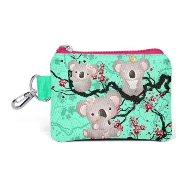 Coral High Kids Su Yeşili Koala Desenli Bozuk Para Çantası 21813