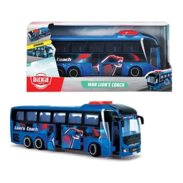 Dickie Man Lion's Coach Üstten Yönlendirmeli Otobüs 26 Cm - Simba 203744017
