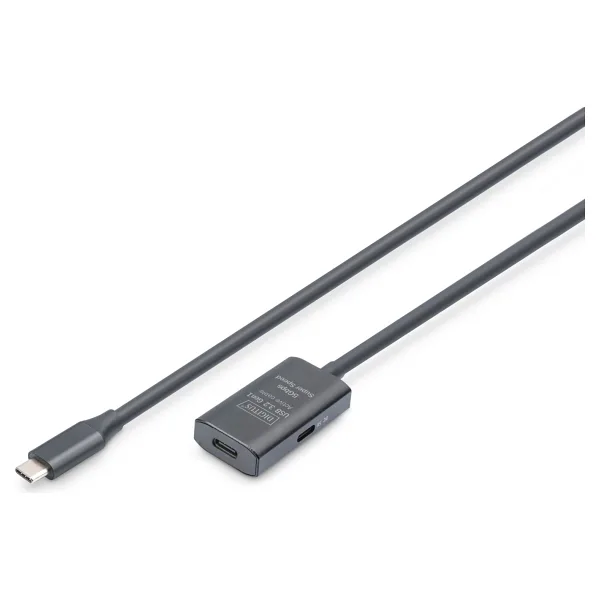 Digitus 5G - USB 3.2 Gen1 USB-C - USB-C (M /F) Aktif USB-C Uzatma Kablosu 5 M