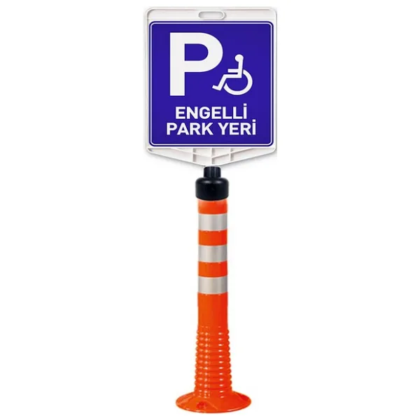 Engelli Park Yeri Uyarı Levhalı Delinatör Seti
