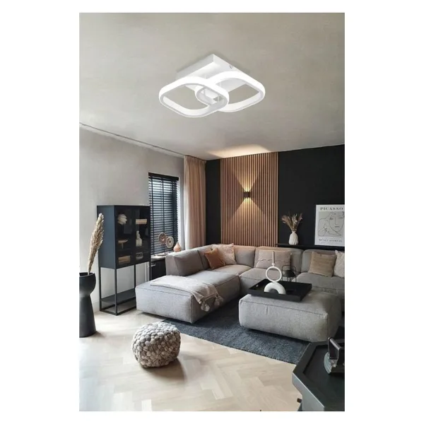 Eray Aydınlatma 9253 Beyaz Plafonyer LED Avize