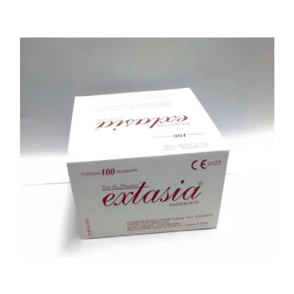 Extasia Prezervatif 100 Adet Kokusuz Doğal Lateks Rezervuarlı