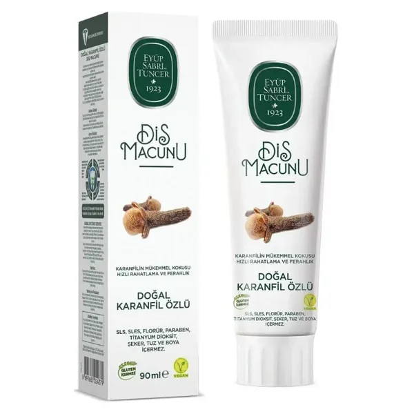 Eyüp Sabri Tuncer Doğal Karanfil Özlü 90 ml Florürsüz Diş Macunu