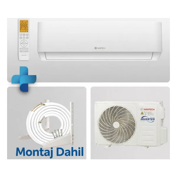 Hantech H-Pro 12000 Btu A+++ Inverter Split Wifi Klima Montaj Dahil Yüksek Enerji Verimliliği