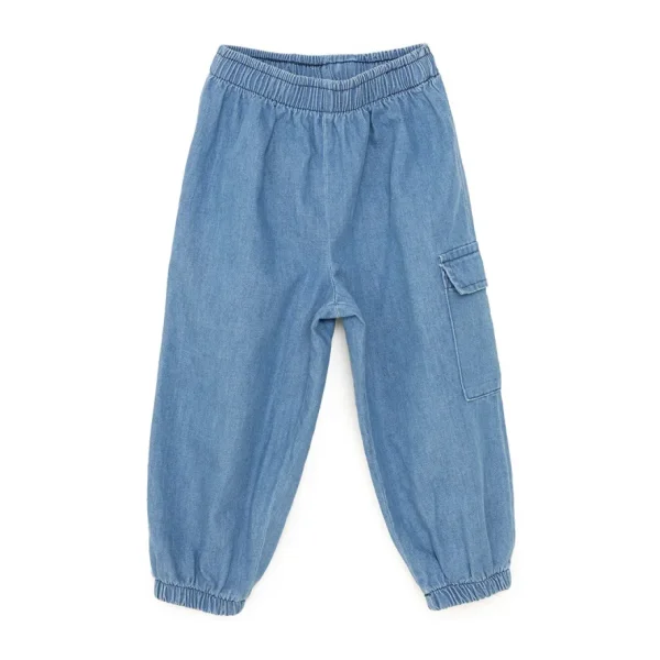 HelloBaby Erkek Bebek Denim Pantolon Bağcıklı Lastikli 9 Ay