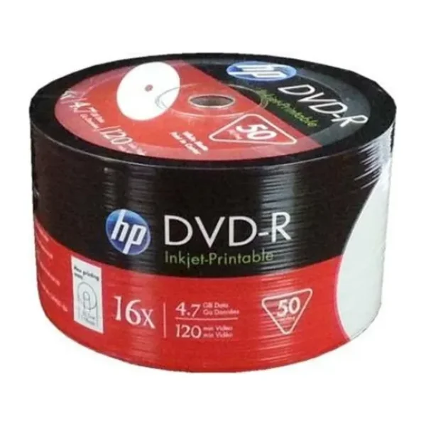 Hp DVD-R 4,7gb-120min 16x 50 li Shrink