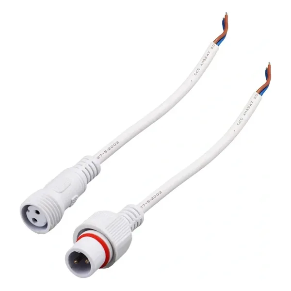 IC266K Kablolu IP67 Konektör Takım 2 Pin Beyaz