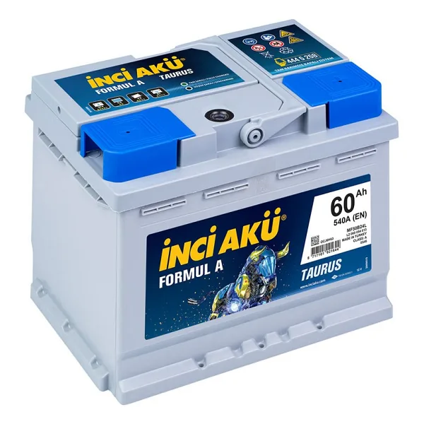 İnci Formul A Taurus 12 V 60 Ah 540 CCA Akü - 2025
