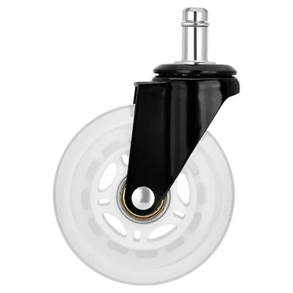 Karr Gaming S-wheels Motion Silikon Oyuncu Koltuğu Tekeri 75mm - Beyaz Ofis Koltuk Tekeri Ultra Sessiz Sandalye Tekeri