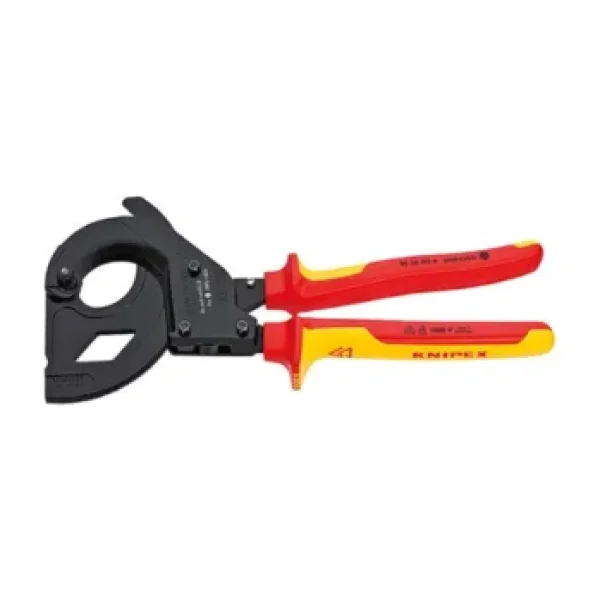 Knipex 95 36 315A Cırcır Mekanizmalı VDE Kablo Makası