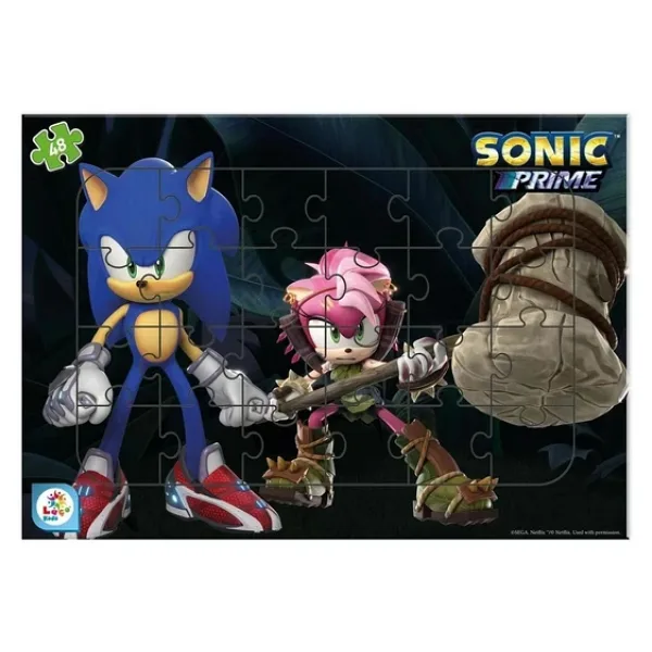 Laço Kids Sonic 48 Parça Frame Puzzle SO7868