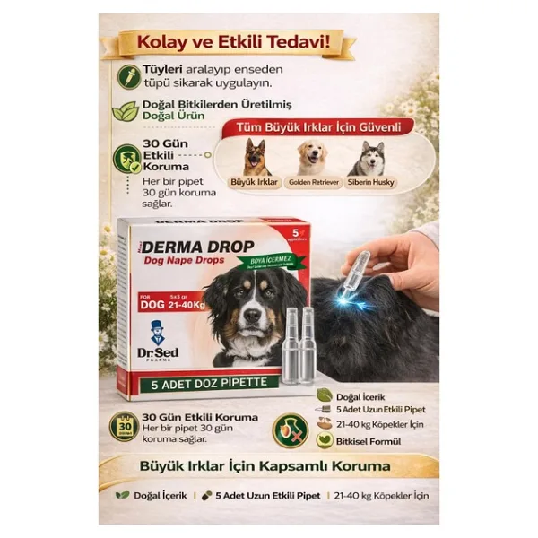 Maxi Derma Köpek Ense Damlası 5'li Damla Paketi 5 x 3 gr