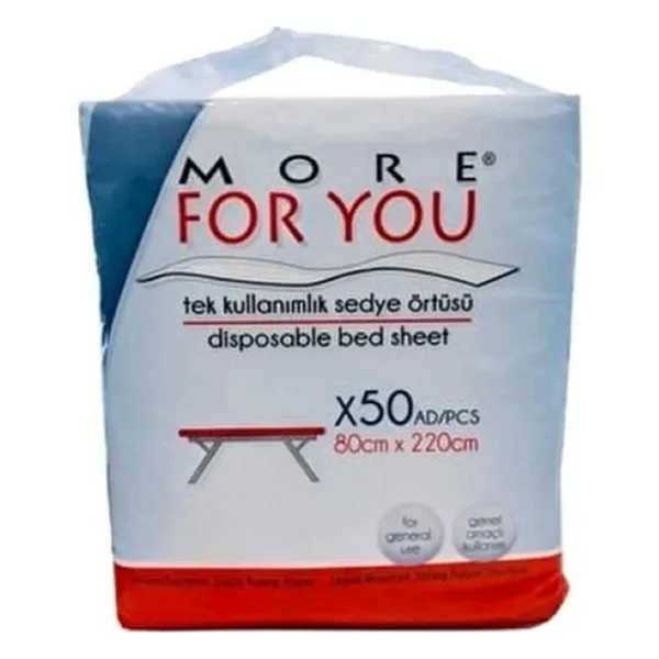 More For You Tek Kullanımlık Sedye Örtüsü 50li