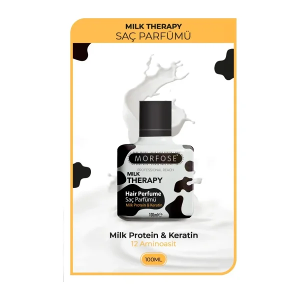 Morfose Saç Parfümü - 12 Amino Asit ve Süt Proteini ile Canlı ve Parlak Görünüm, 100 ml - Tüm Saç Tipleri İçin Özel Formül