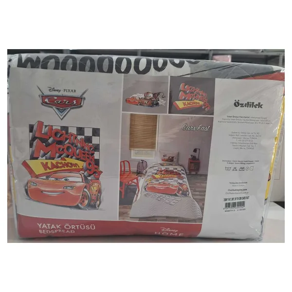 Özdilek Disney Cars Fast Çocuk Tek Kişilik Yatak Örtüsü