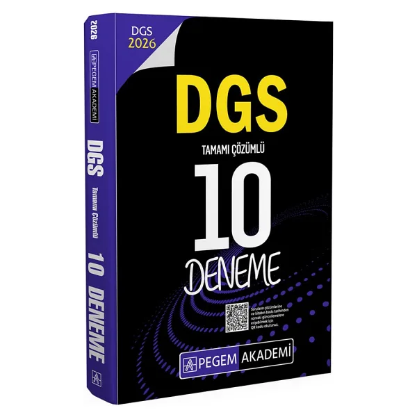 Pegem Akademi Yayıncılık 2026 DGS Tamamı Çözümlü 10 Deneme