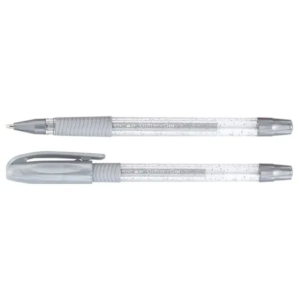 Pensan 1.0 mm Gümüş Glitter Jel Kalem
