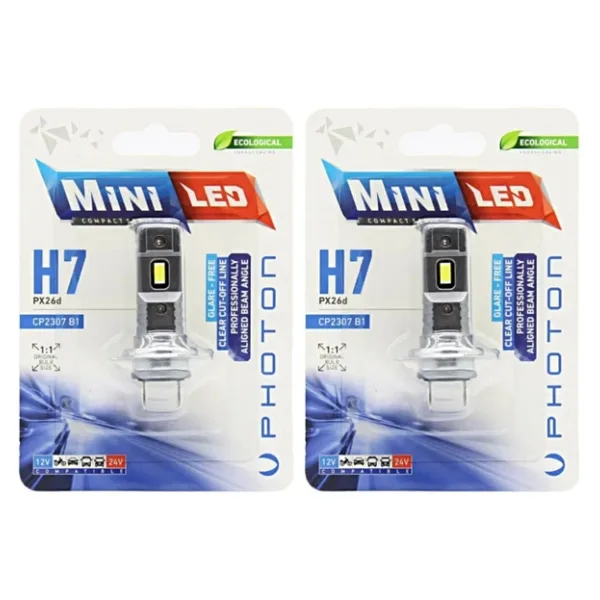 Photon Mini Serisi Led Ampul Takımı H1/H4/H7/H11/Hb3/Hb4