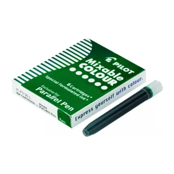 Pilot Parallel Pen Mürekkep Kartuş - Renk : Yeşil 6 Ad