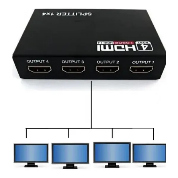 Power Master 4 PORT HDMI SPLİTTER hdmi çoklayıcı HDTV V1.4 1080P