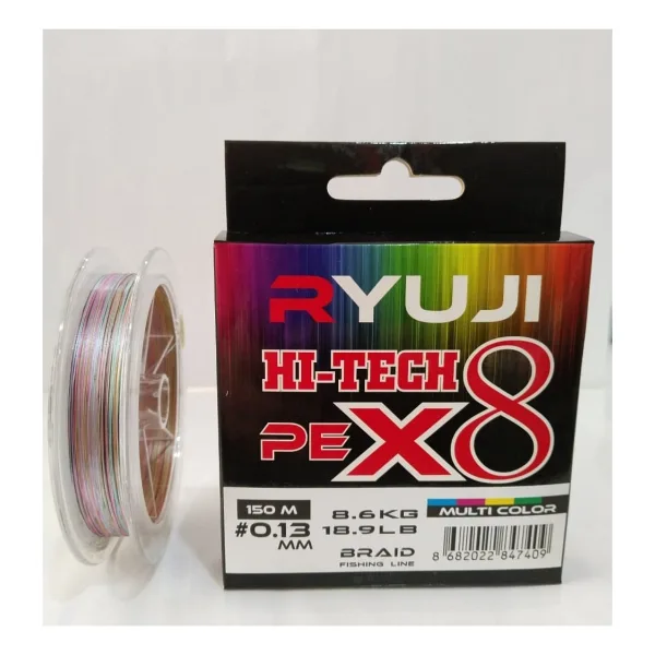 Ryuji Hi-Tech 8X 150 m 0.13 mm 8.6 kg Multicolor İp Misina