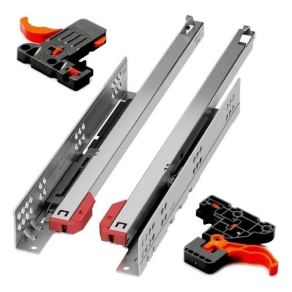 Samet Ultimate 40 cm Ray Tek Açılım Frenli Çekmece Rayı Mandal