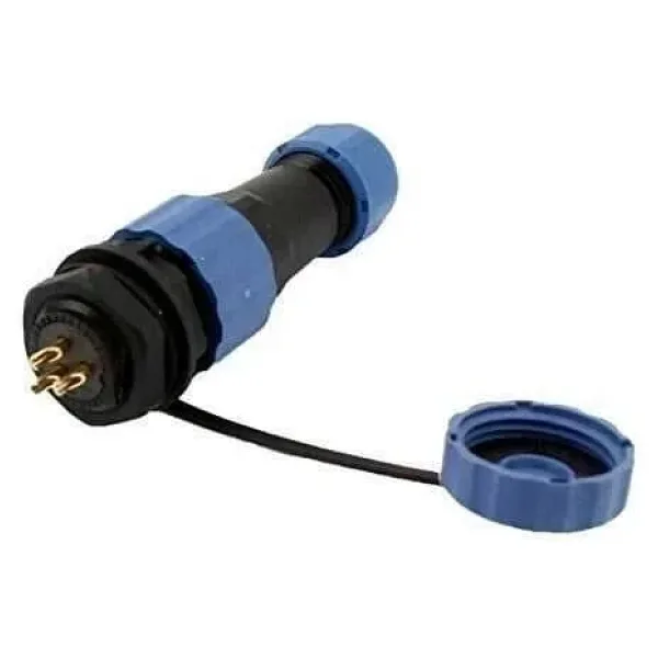 SD16 3 Pin 16mm Su Geçirmez Konnektör Takımı - Panel Tipi