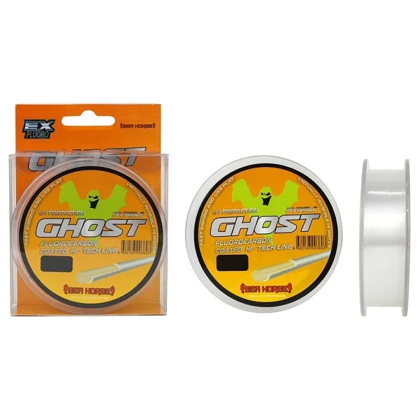 Sea Horse Ghost UV Protection 200 m 0.18 mm 5.9 kg Fluorocarbon Misina
