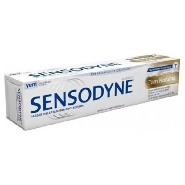 Sensodyne Tam Koruma Beyazlatıcı 50 ml 3 Adet Florürlü Diş Macunu