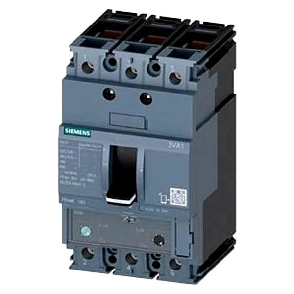 Siemens 3VA1163-4EE36-0AA0 Termik Ayarlı Sabit Manyetik Sentron Serisi Kompakt Tip Güç Şalteri 44 - 63 A 36 Ka 3 Kutuplu 3Va1