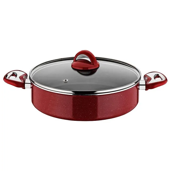 Taç Titan 32 cm Basık Granit Tencere