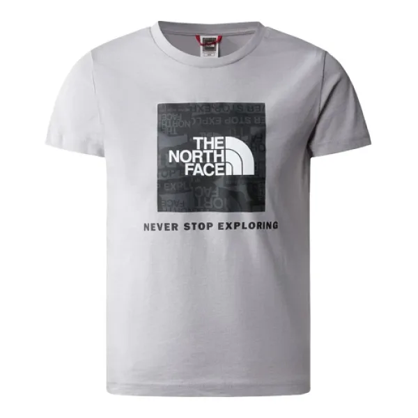 The North Face S/S Redbox Erkek Çocuk Tişörtü NF0A82E9A911 - Gri - L