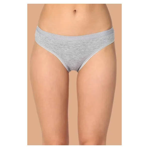 Tutku Kadın Gri 6'lı Paket Pamuklu Su Yolu Bikini Külot
