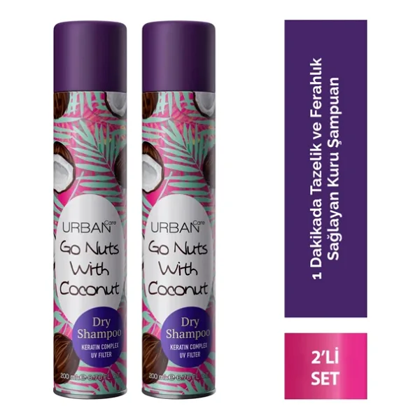 Urban Care Go Nuts With Coconut 200 ml 2 Adet Kuru Şampuan