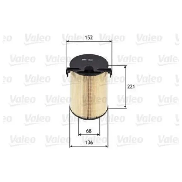 VALEO 585652 HAVA FİLTRESİ GOLF V-GOLF PLUS 1.6 16V.PASSAT-JETTA-