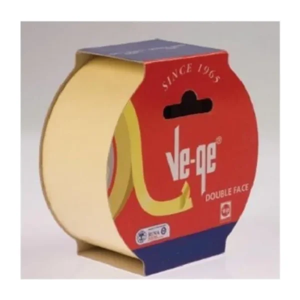 Ve-ge Çift Taraflı Bant, 24 Mm X 25 M, Şeffaf, Güçlü Yapışkan, İz Bırakmaz, Kaplama Ve Sabitleme İçin