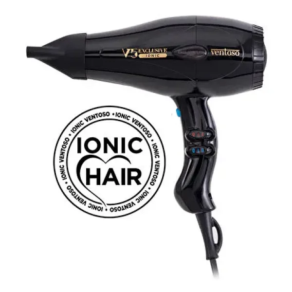Ventoso V5 Exclusive Ionik Profesyonel 2500 W Fön Makinesi Nero Siyah