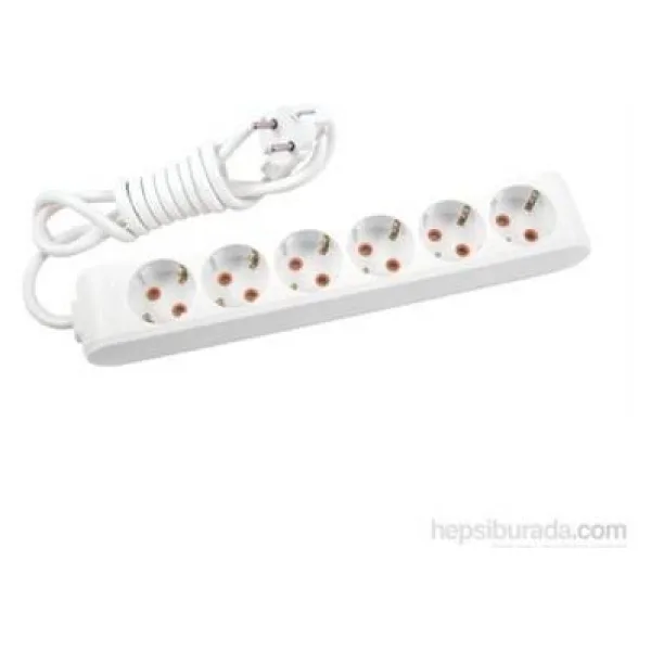 Viko Multi-let 90113605 Topraklı Beyaz 5 m 6'lı Priz