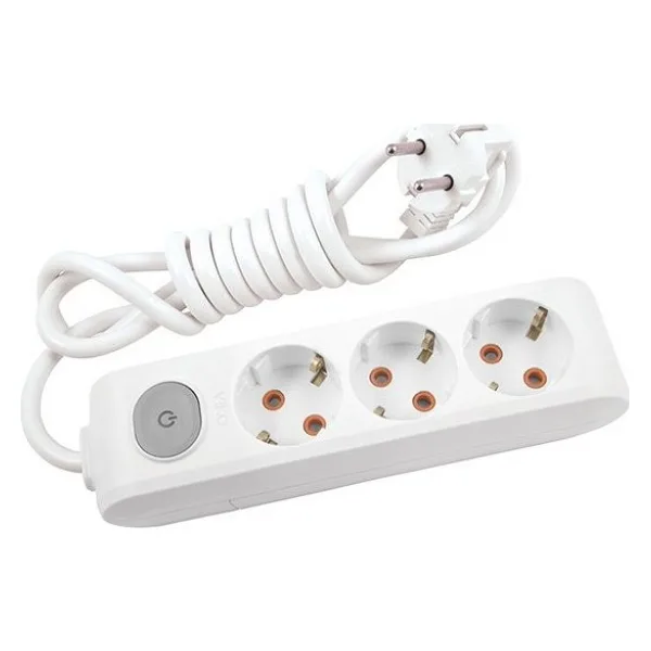 Viko Multi-let 90117302 Topraklı Anahtarlı Beyaz 2 m 3'lü Priz