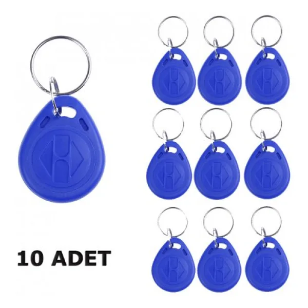 Wozlo Chip TK4100 Rfid Manyetik Anahtarlık Tag Göstergeç Proximity Anahtarlık 10 Adet