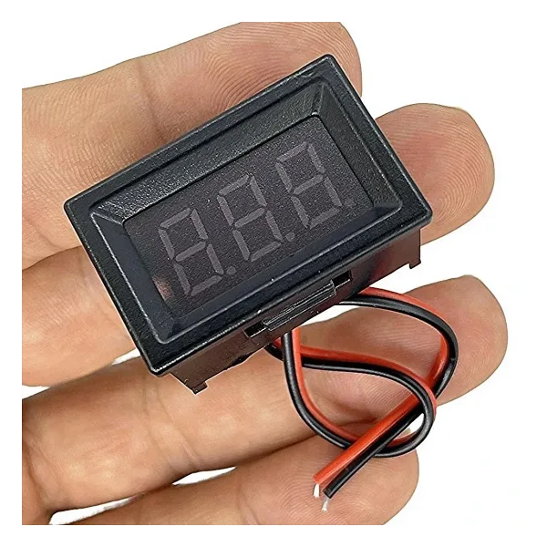 2 Kablolu Dijital Voltmetre 0.36 inç DC 2.4-30V