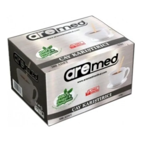 Aremed Ahşap Çay ve Kahve Karıştırıcı 24X 500'LÜ