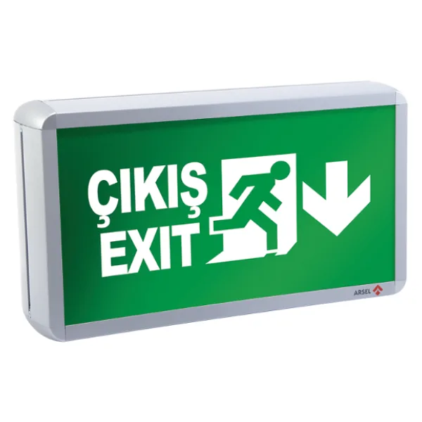 Arsel Dekolite Z Serisi Eko AE-4223-LE Acil Çıkış Yönlendirme Armatürü Sürekli ve Kesintide 180 Dak. Yanan 20xF LED