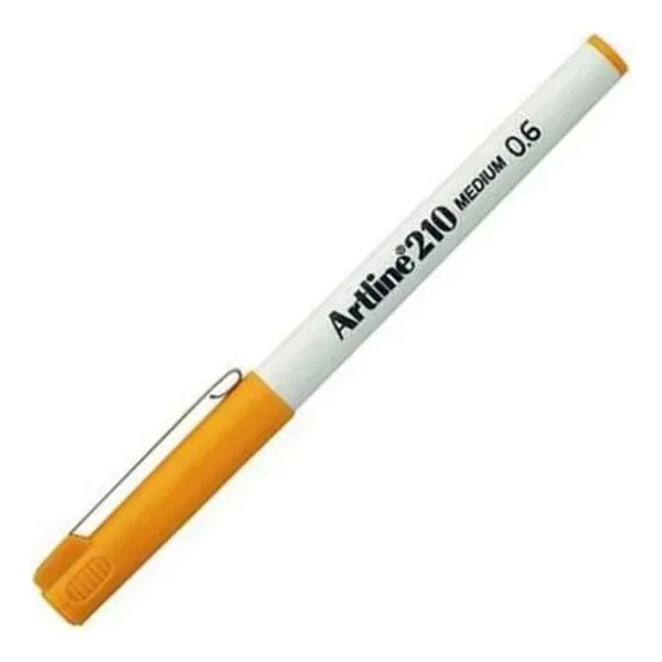 Artline 210 Fineliner Sarı 0.6 mm Orta Uçlu Keçeli Kalem