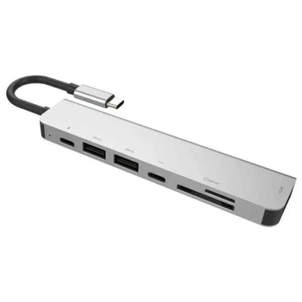 Bonjux 7 In 1 Sd USB Type-C Hub Hdmı Girişli Macbook Çevirici Çoklayıcı 7in1