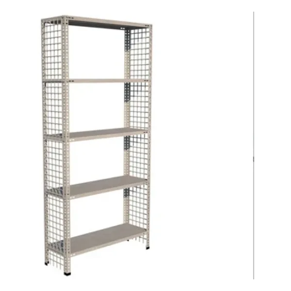 Çelik Raf Tel Kafes 5 Katlı 31X60x200 Dekoratif Raf Sistemleri, Depo Rafı, Arşiv Rafı, Kiler Rafı