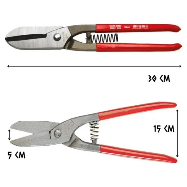 Cerpa-Norm Cer-pa Norm Çelik Tenekeci Sac Makası 300 Mm. Kırmızı