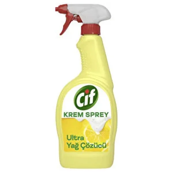 Cif Limonlu Ultra Yağ Çözücü Krem Sprey 750 ml