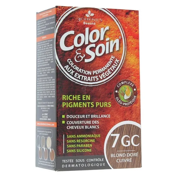 Color Soin Bitkisel 7GC Golden Copper Blond Saç Boyası
