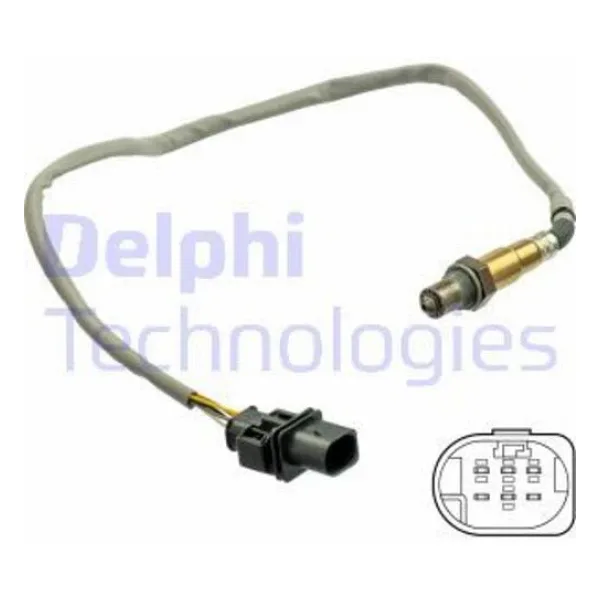 Delphi Es21065-12b1 Oksijen Sensörü Lambda Sondası 5 Kutuplu 650mm Golf Vıı Octavia Yeti Beetle Passat Cc Scirocco Sharan 03l906262q